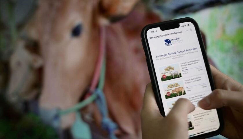 Inovasi pembelian kurban melalui super app Livin’ by Mandiri.
